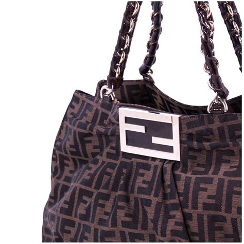 fendi mia shoulder bag|fendi bag with thick strap.